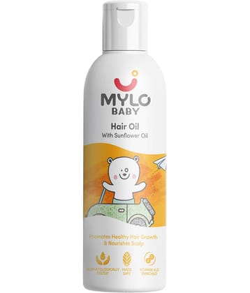 Mylo Baby Hair Oil 100ml | Dermatologically Tested & Made Safe Certified | Promotes Hair Growth | Soothes dry scalp