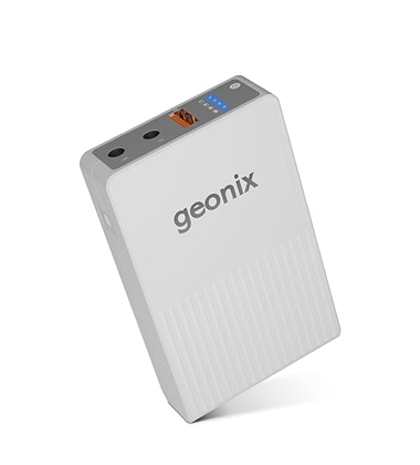 Geonix Trot R7 Mini UPS | Up to 6 Hours Backup | Dual 2000mAh Battery | DC & USB Output | UPS for WiFi Router/Modem/Set top Box Devices White