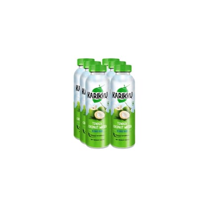 Karikku Tender Coconut Water - Pack Of 6 (each 200 ml) | 100% Natural Electrolyte Drink | Refreshing Hydration, No Added Sugar