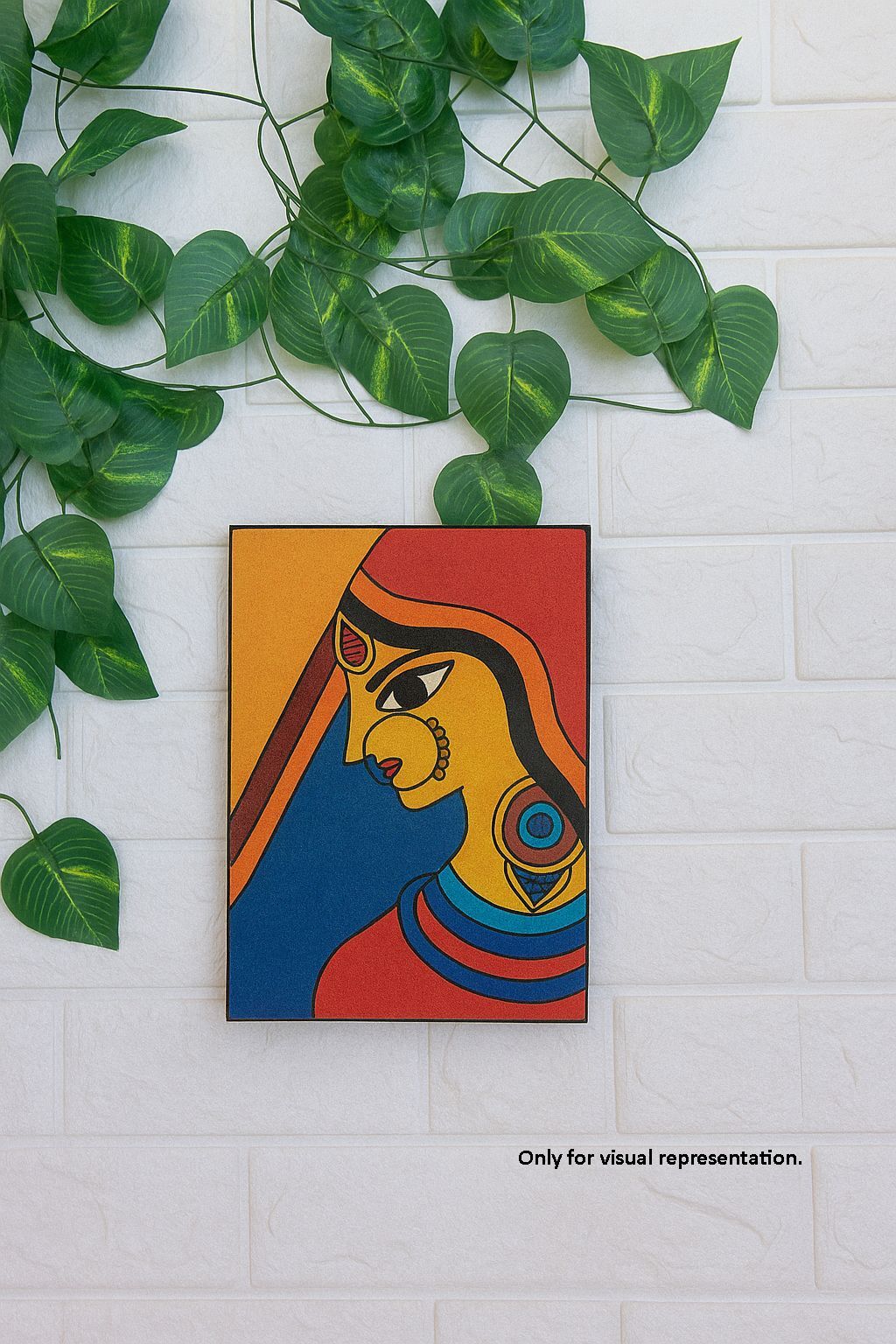 Dbeautify's DIY MDF Traditional Painting – Indian Lady Portrait