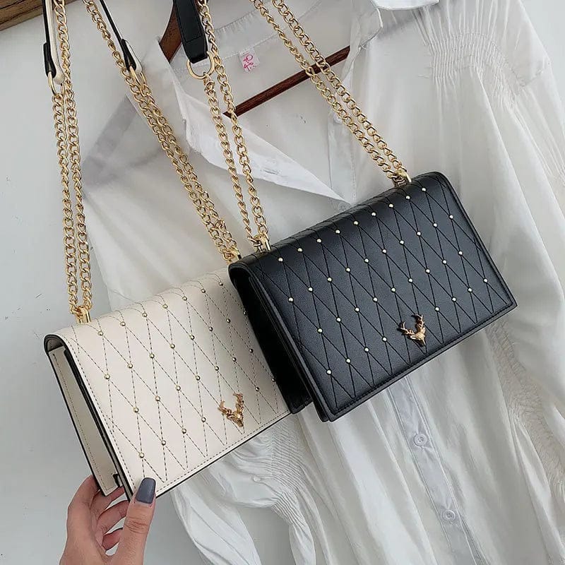 Wholesale Rivets Luxury Handbags Young Lady Purses Popular Shoulder Chain Bags For Women