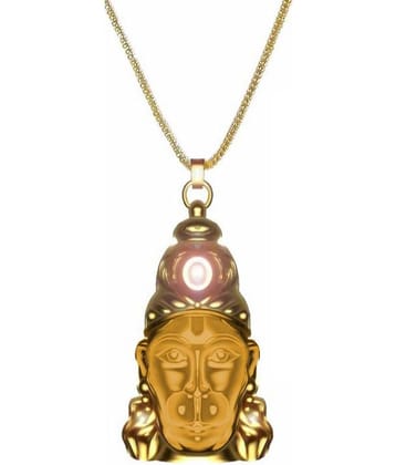 Shivansh Hanuman Chalisa Yantra with Gold Platted Chain