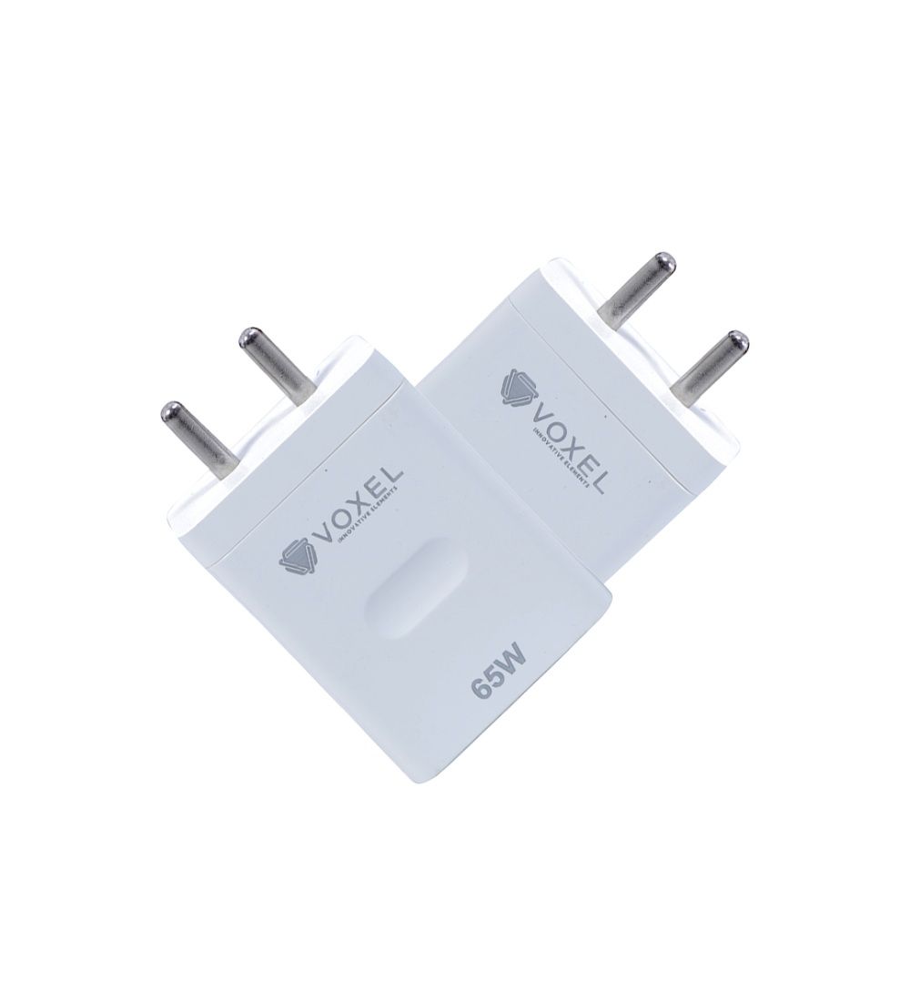 VOXEL 65 Watt USB Fast Charger AB Plastic (White)
