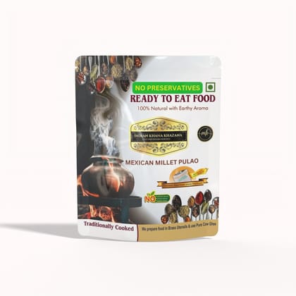 INDIAN KHANA KHAZANA Mexican Millet Pulao | No Added Preservative and Colours | Serve Hot Anytime Anywhere with our Disposable-Cooker inside the Pack | Indian Tasty Flavour Ready to Eat Food Mexican Millet Pulao. INDIAN KHANA KHAZANA Mexican Millet Pulao | No Added Preservative and Colours | Serve Hot Anytime Anywhere with our Disposable-Cooker inside the Pack | Indian Tasty Flavour Ready to Eat Food Mexican Millet Pulao.