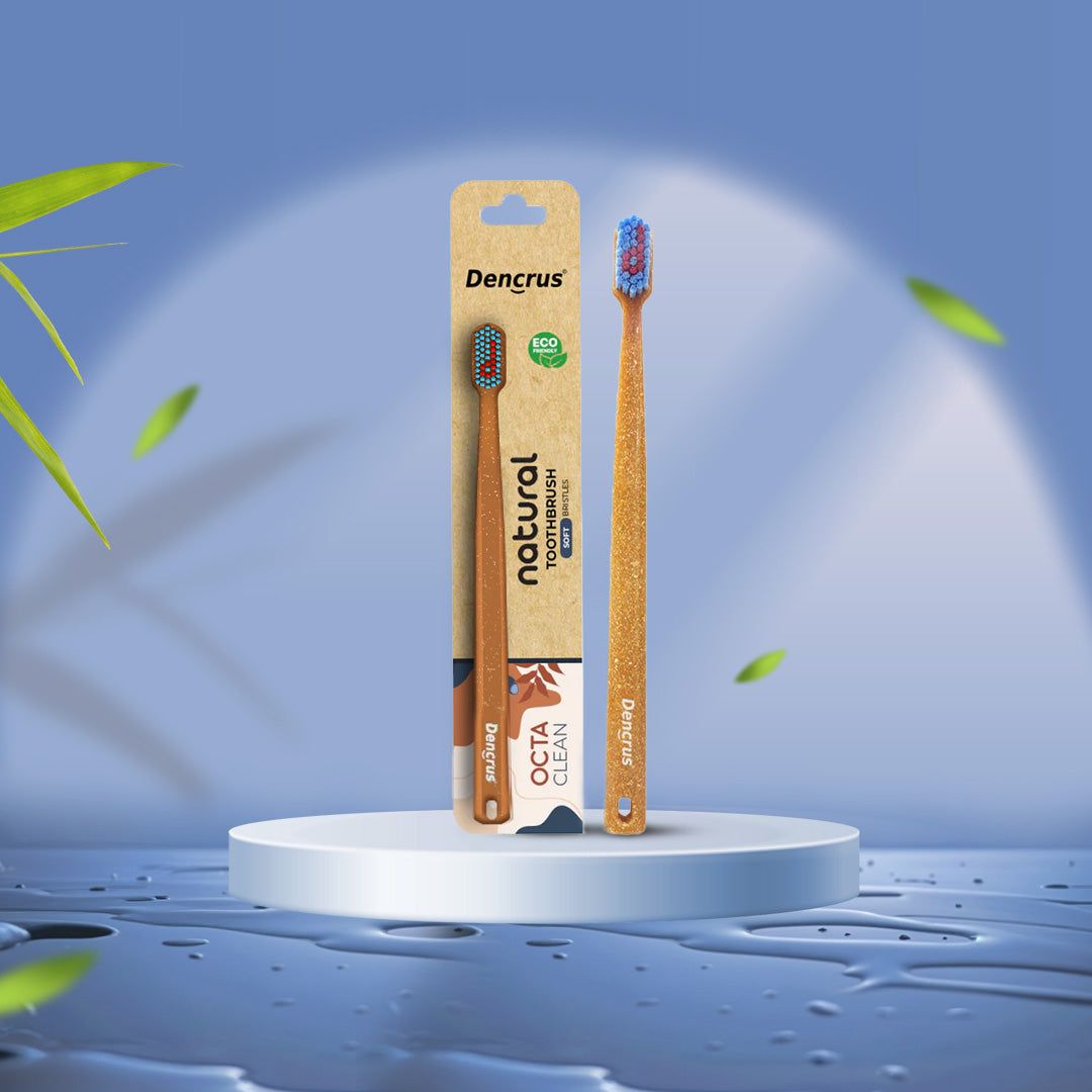 Bamboo Octa Clean Toothbrush – Soft Bristles & Gentle on Gums