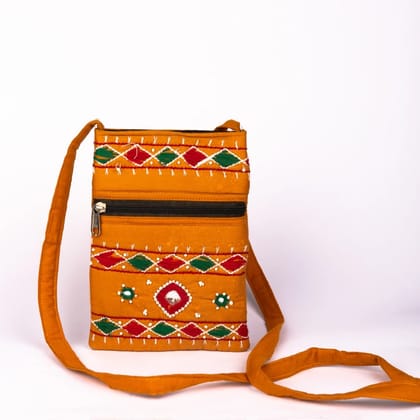 Tribal-Made Banjara Cell Cover Bag – Handcrafted Embroidered Mobile Pouch