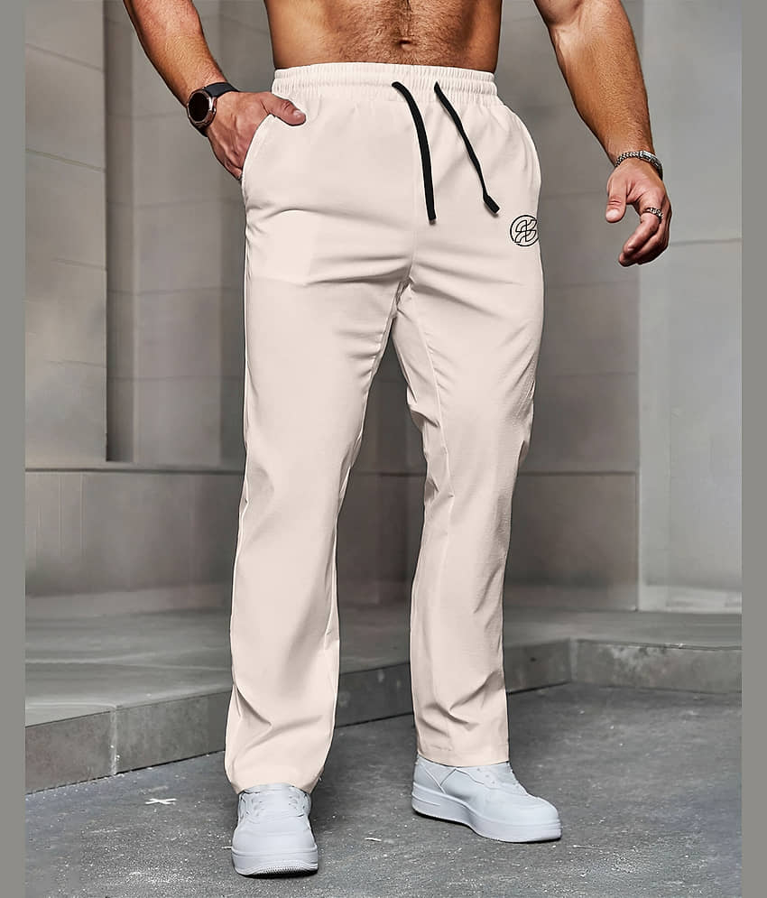 AUSK Beige Cotton Blend Men's Trackpants ( Pack of 1 )