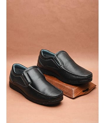 Fashion Victim Black Men's Slip On Formal Shoes