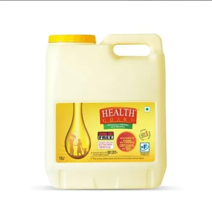 Health Guard Rice Bran Oil, 15 L