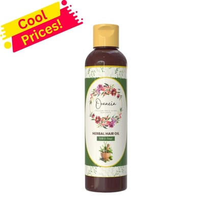 Orancia 17 Herbs Herbal Hair Oil | Repairs Dry Scalp, Boosts Hair Health | Ayurvedic Solution for Strong, Healthy Hair | Suitable for All Hair Types | 200ml