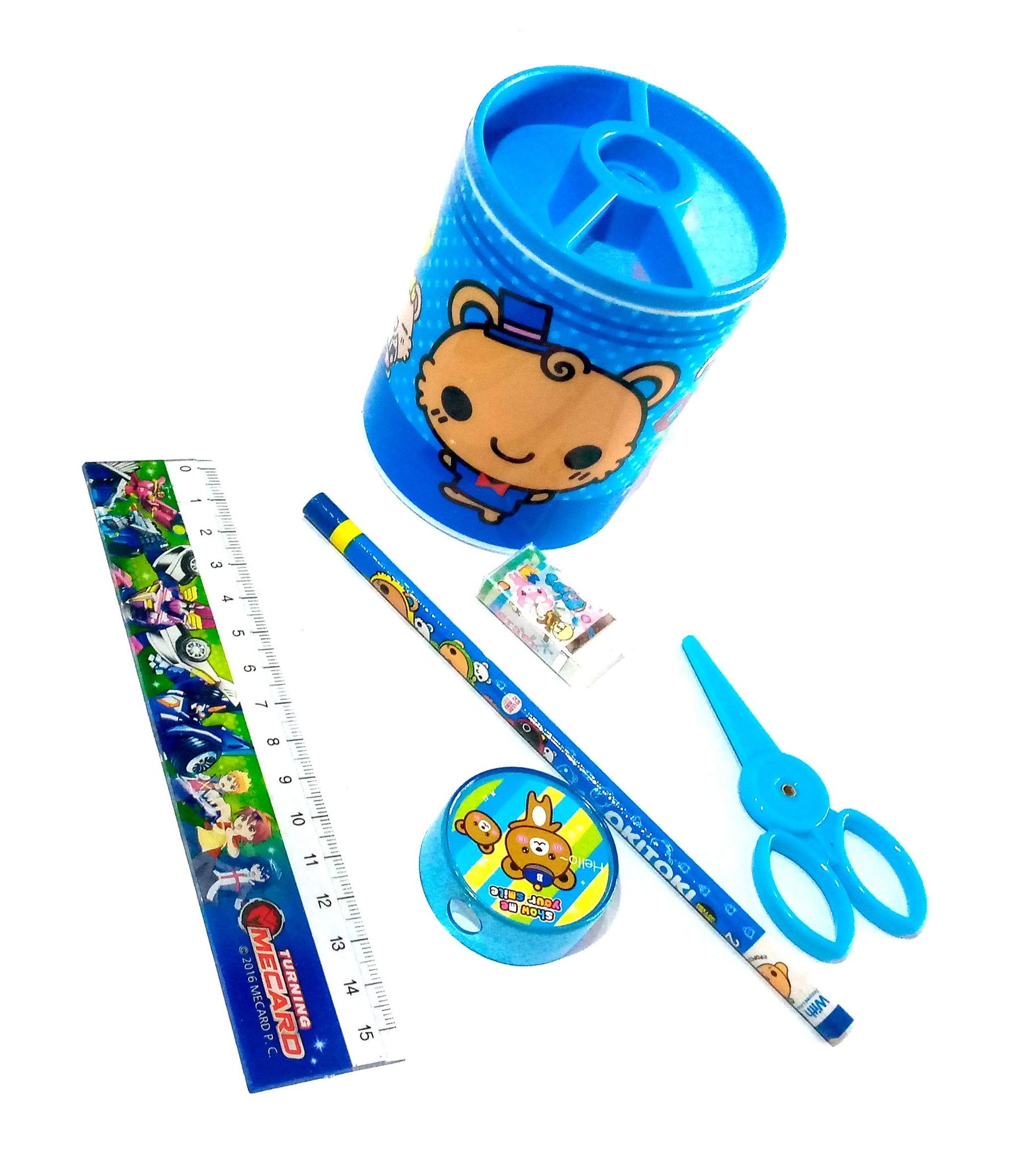 Nawani Pencil Stand case,Scissor,Eraser,Pencil, Sharpener