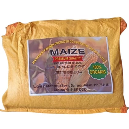 Bahabari Farmer Producer Co-operative Society Premium Quality Maize - 5 kg - One bag