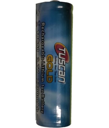 Tuscan 18650 Lithium ion 3.7V 2200mAh Rechargeable Battery For Camera ( Pack of 1 )