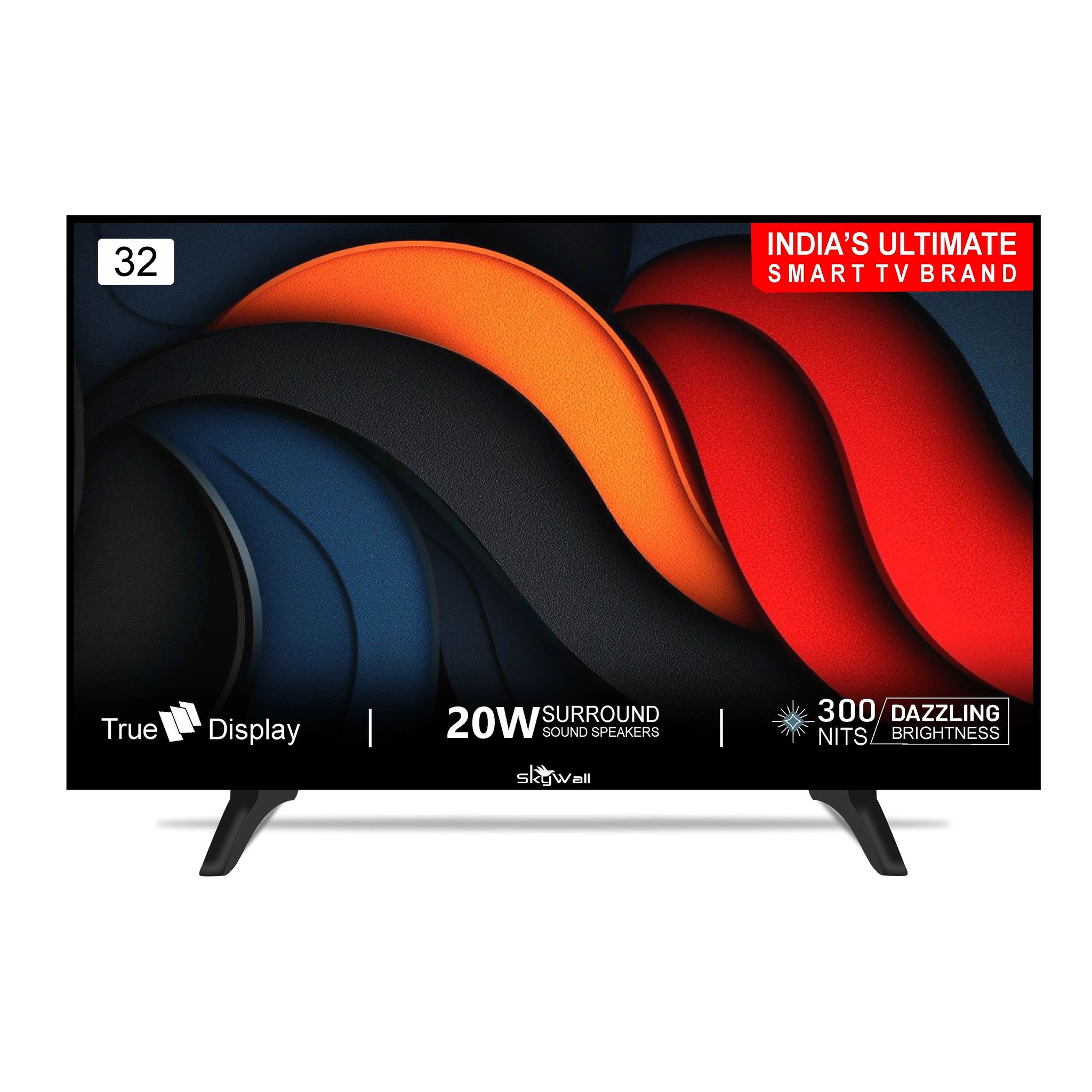 SkyWall 80 cm (32 inches) HD Ready LED TV 32SWATV With A+ Grade Panel (slim bezels)