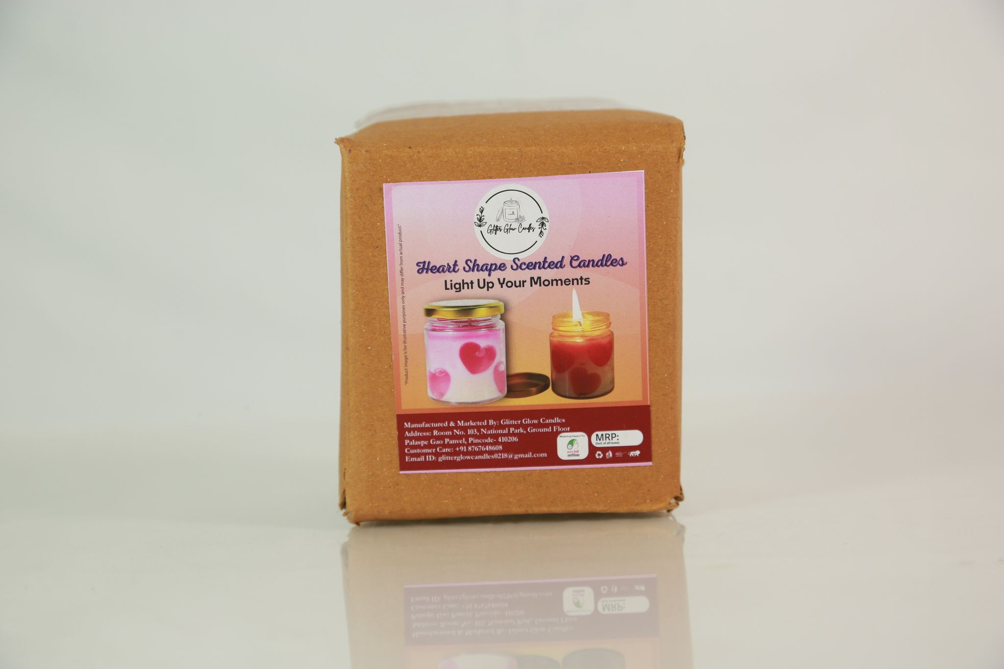 Heart Shape Scented Candles 1 Piece Each