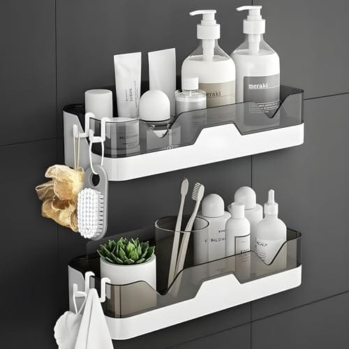 House of VIPA Wall Mounted Bathroom Shelf Organizer