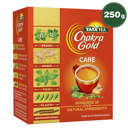 Tata Tea Chakra Gold Care, 250 g Carton