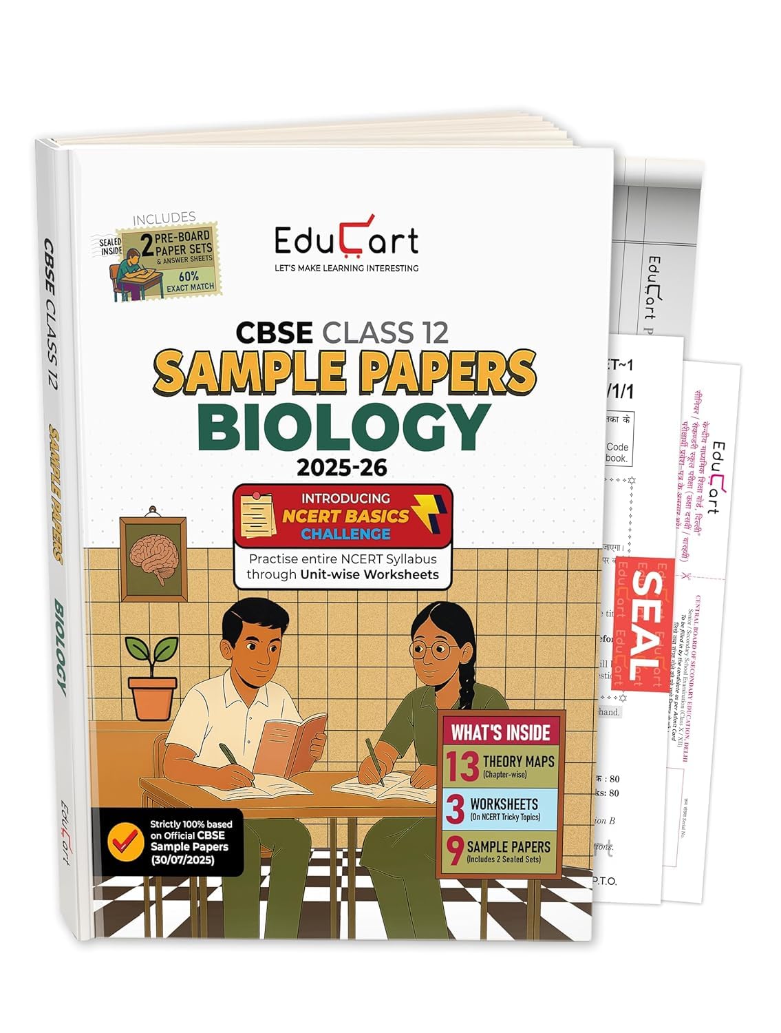 Educart CBSE Sample Paper Biology Class 12 For 2026 Examinations -eduspbio12 [Paperback] [Oct 30, 2024] educart