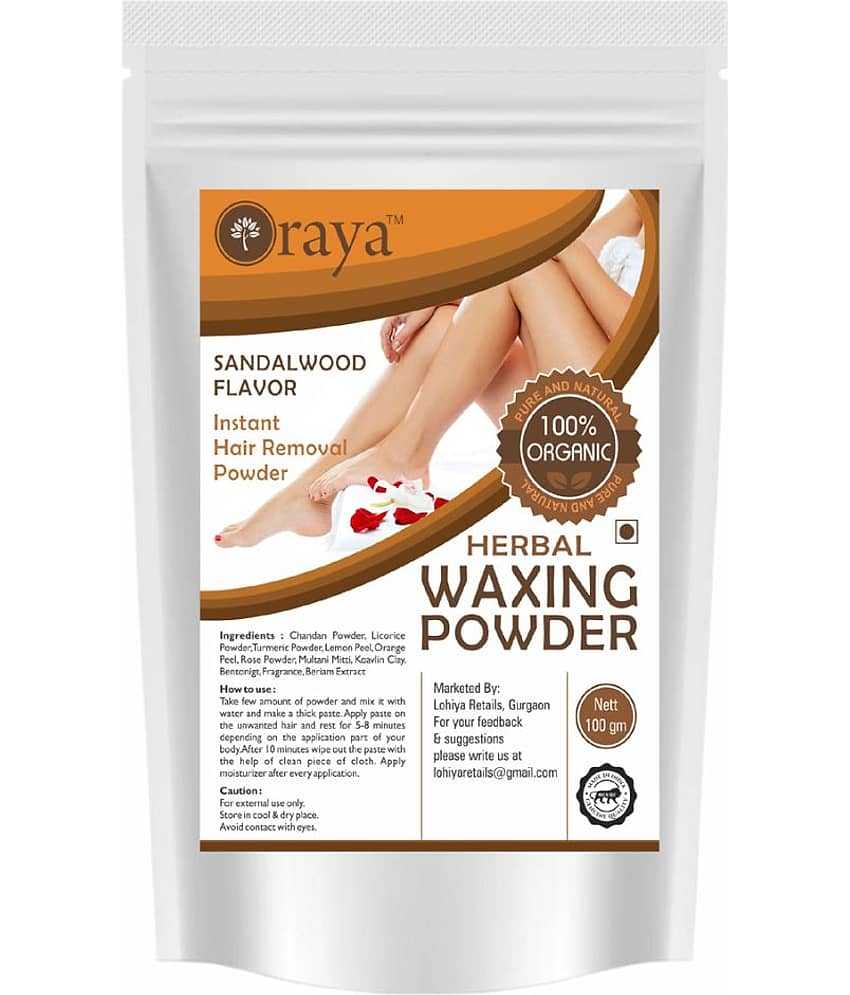 ORAYA Waxing Hair Removal Powder (Helps also in Hair Removal Powder D-Tan, Remove Dead Cells) 100 g