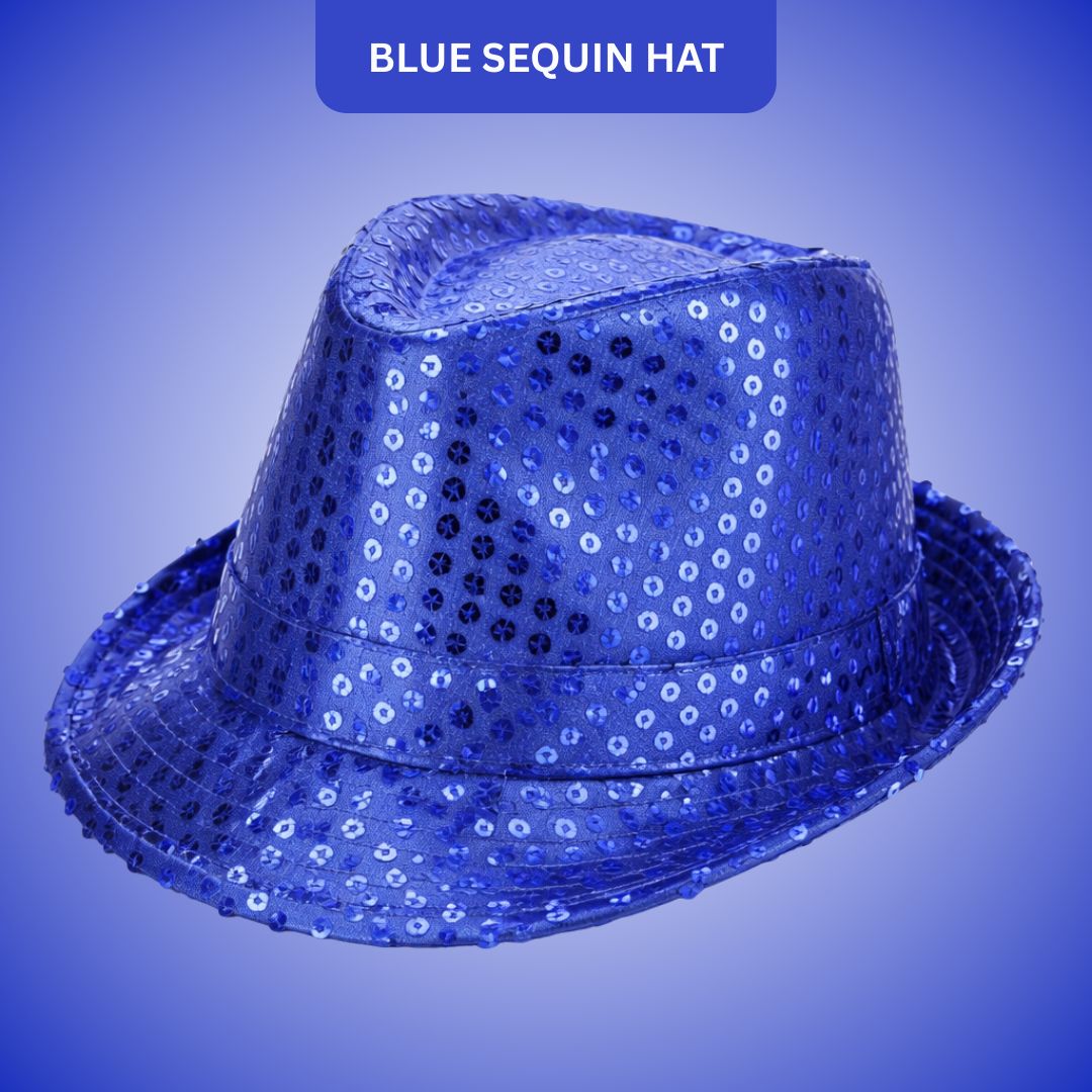 Sequin Hat Blue