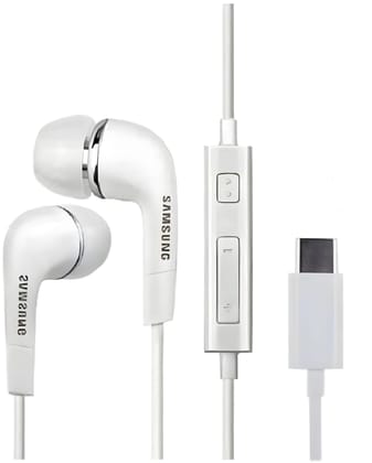 Original Type C Earphone Compatible with Samsung S24 Headphones with Microphone Noise Isolation Stereo Wired Earphones for Samsung Galaxy S22 S23 Ultra Pixel 7a, iPhone 15 to 16 Series