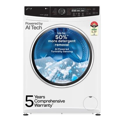 Godrej 9 Kg 5 Star AI Powered, Steam Wash, Digi Inverter Motor, Steam Wash, 1400 RPM Spin Motor, Add To Wash, Fully Automatic Front Load Washing Machine (WFEON ZUS 9014 5.0 IDCRM GLWH, Glacial White) Godrej 9 Kg 5 Star AI Powered, Steam Wash, Digi Invert Godrej 9 Kg 5 Star AI Powered, Steam Wash, Digi Inverter Motor, Steam Wash, 1400 RPM Spin Motor, Add To Wash, Fully Automatic Front Load Washing Machine (WFEON ZUS 9014 5.0 IDCRM GLWH, Glacial White) Godrej 9 Kg 5 Star AI Powered, Steam Wash, Digi Invert