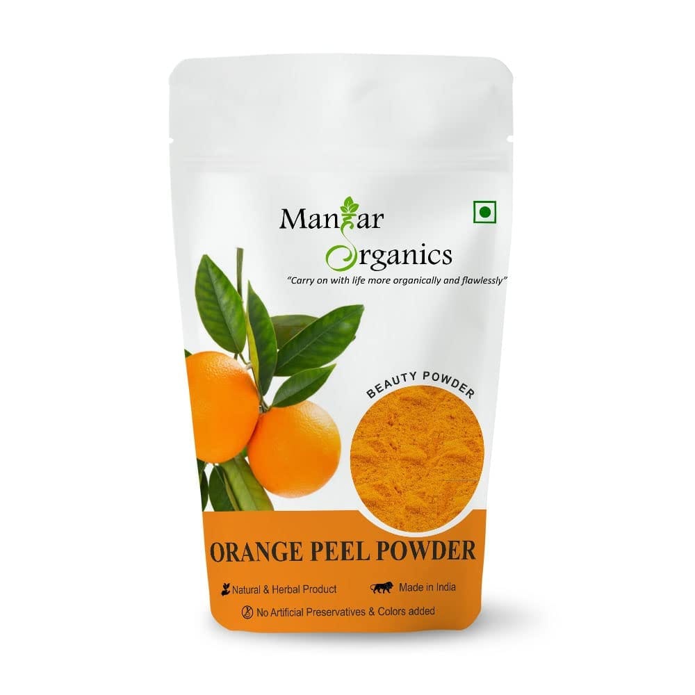 ManHar Organics Orange Peel Powder 1KG | Natural & Pure | Skin Brightening, Anti-Aging, and Acne Treatment | Herbal Beauty Powder