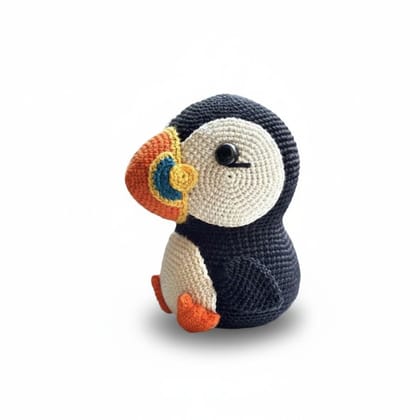 Handcrafted Crochet Puffin Plush Toy