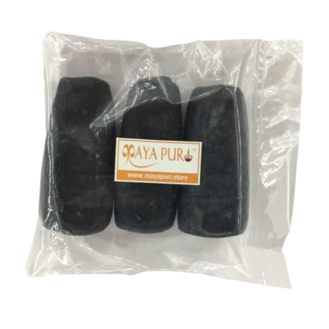 MAYAPURI Natural Black Gopi Chandan Tilak/Kalo Tilok Mati for Tilok, Puja (3 Pcs)