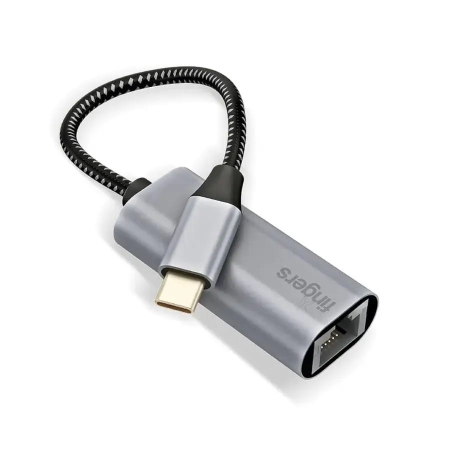 FINGERS GigaNet USB-A to Giga LAN Ethernet AdapterSuper High Speed Data Transfer up to 1 Gbps