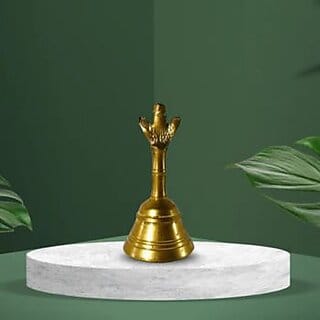 Divya Brass Aarti Ghanti Source of Divine Vibrations Prosperity