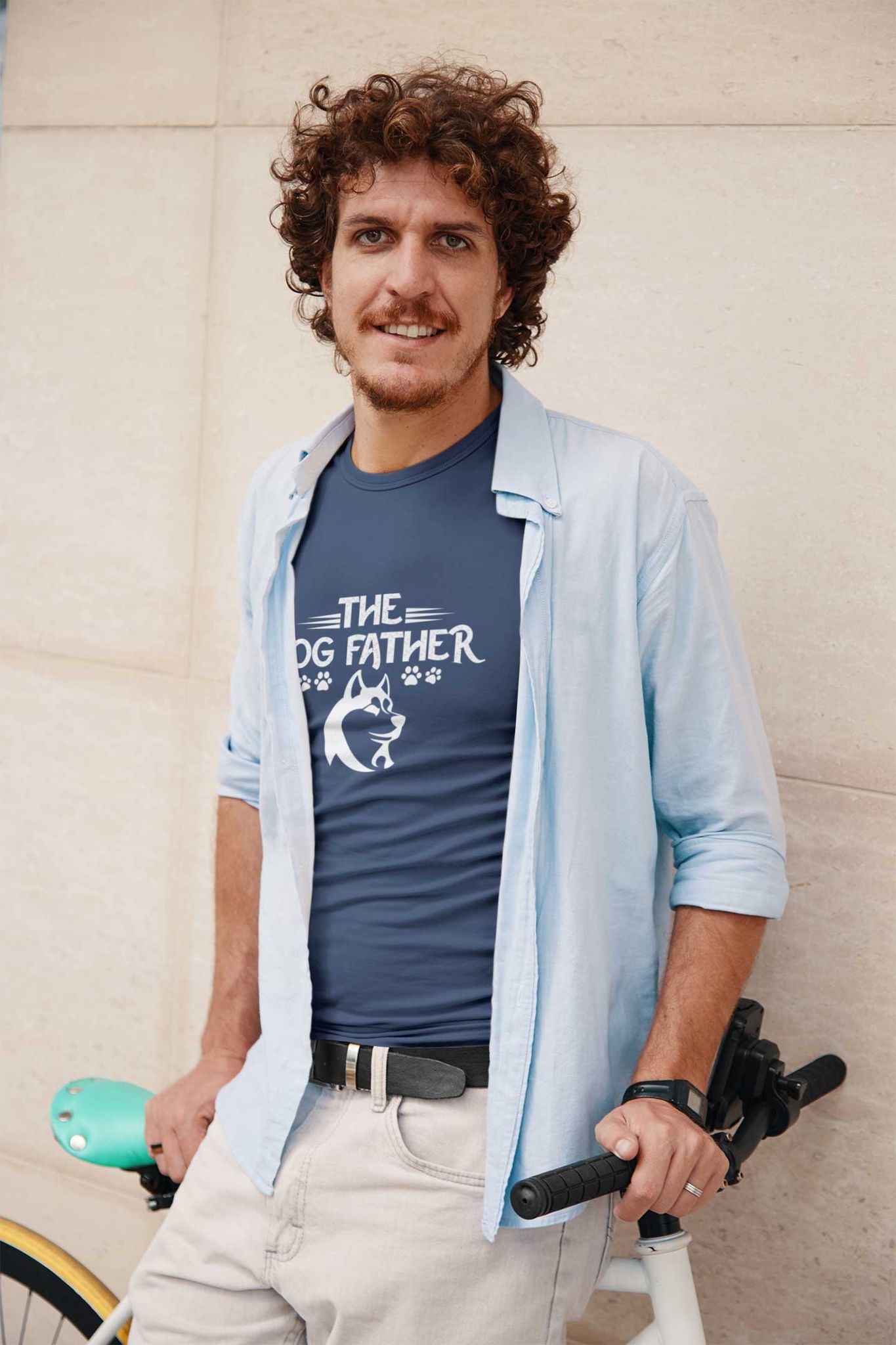 Round Neck T-Shirt (Men) - Classy Dogfather (6 Colours)