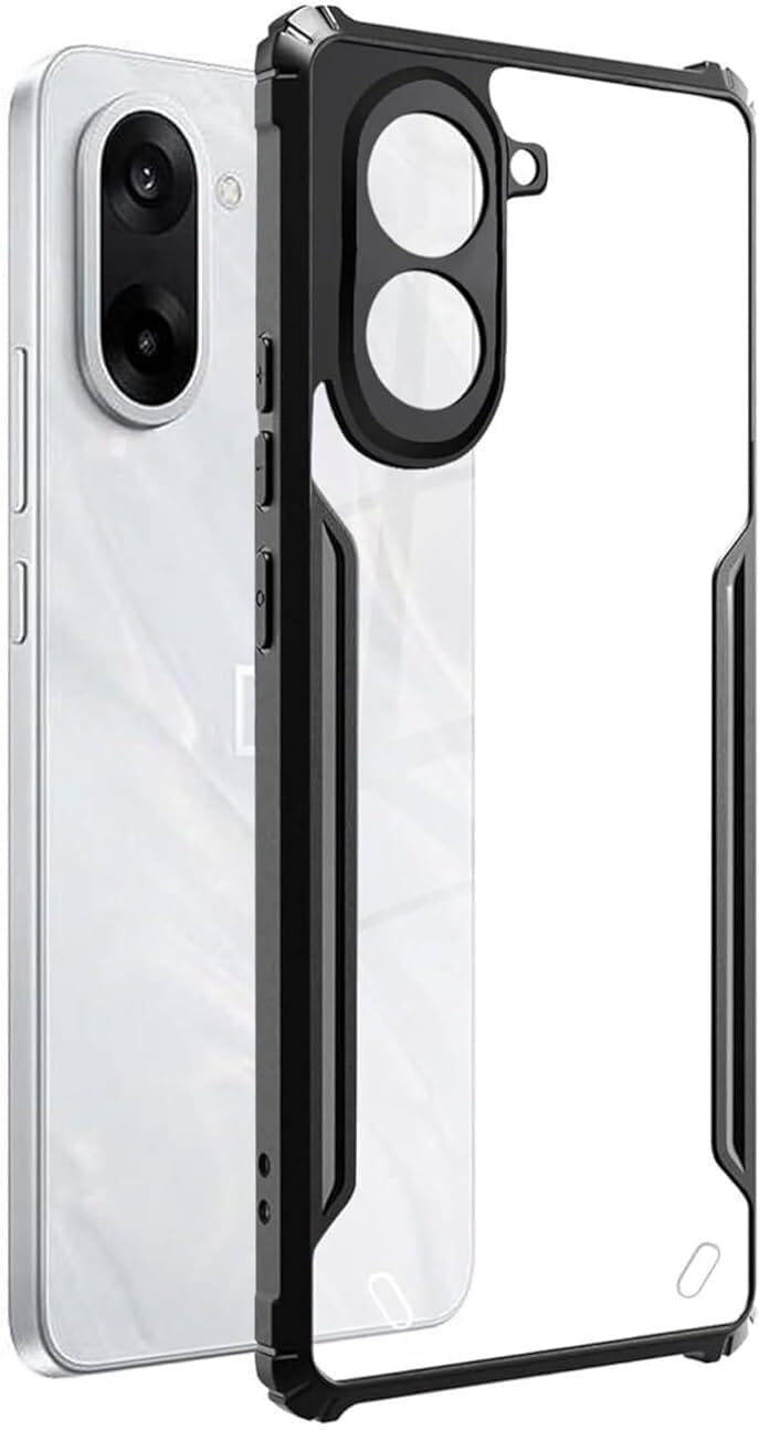 PLUGTECH Slim Shockproof Case | Matte Black Soft | Drop Protection | Precise Cutouts | Premium Mobile Cover for OnePlus Nord CE5