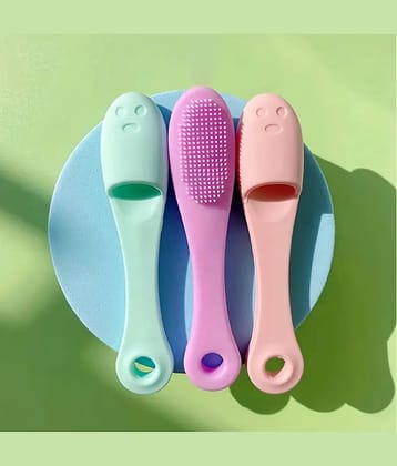 XFORIA Facial Cleansing Brush Black Head Removal Brush Makeup Facial Skin Remover Suit (Multicolor)