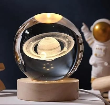 Crystal Ball Night Light,Glass Ball Night LED Lamp with USB Powered