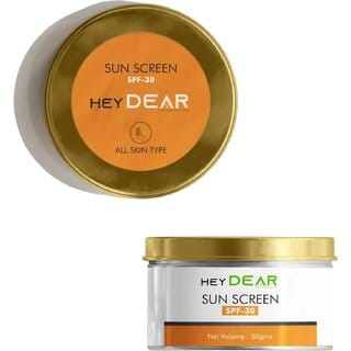 HEY DEAR Sunscreen (SPF-30) - 50g Moisturizing Sunscreen for All Skin Types