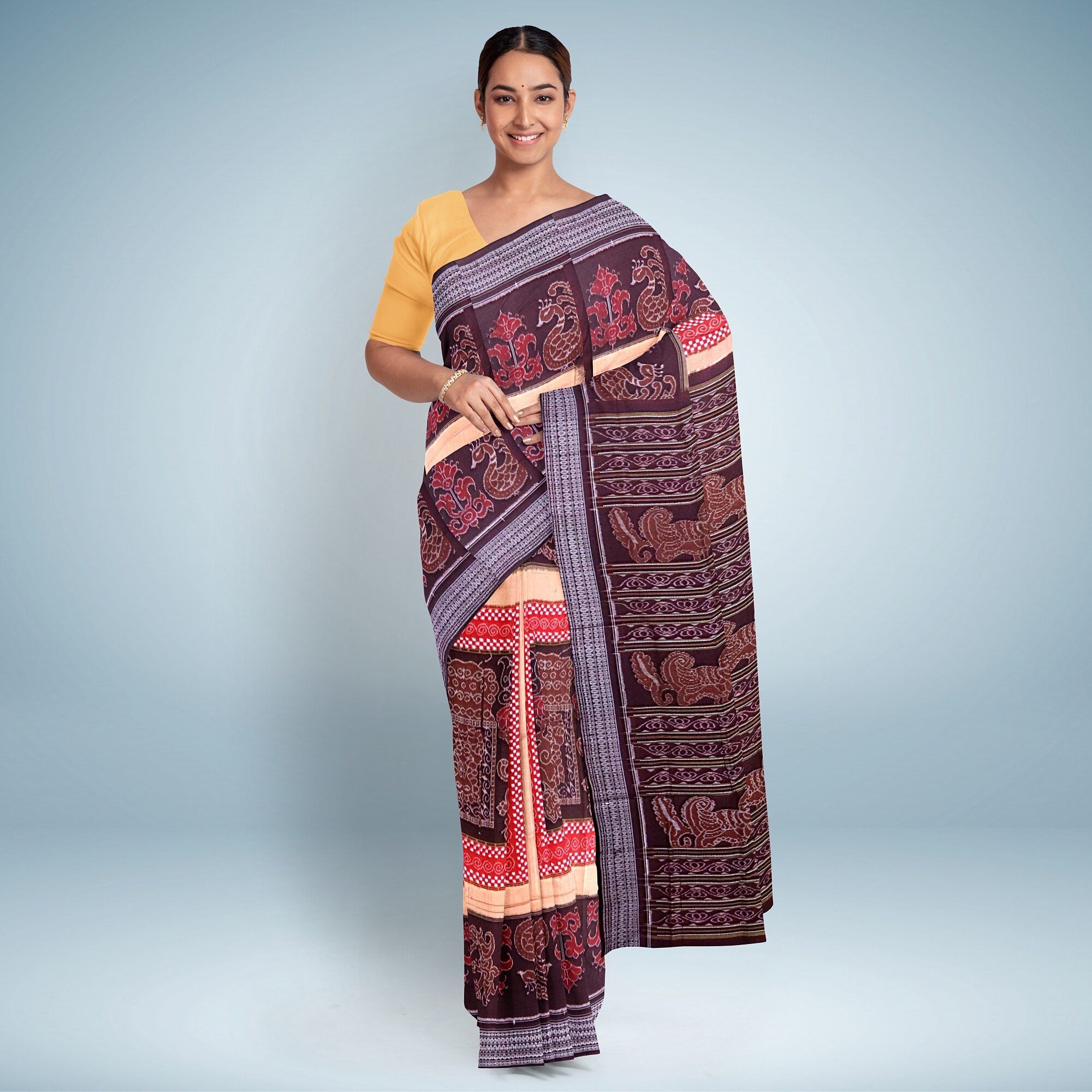 Mangal Box Padmajhoti Sambalpuri Cotton Saree