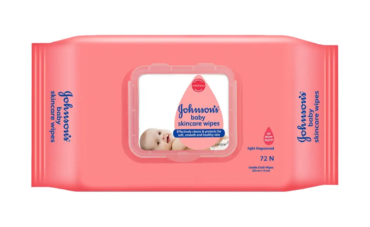 Johnson & johnson baby skincare wipes 72 piece pack