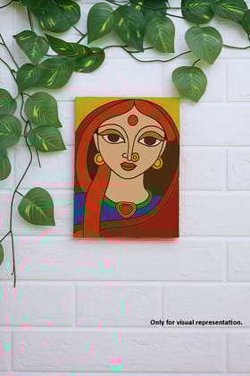 Dbeautify's MDf Traditional Indian Woman Face DIY Painting
