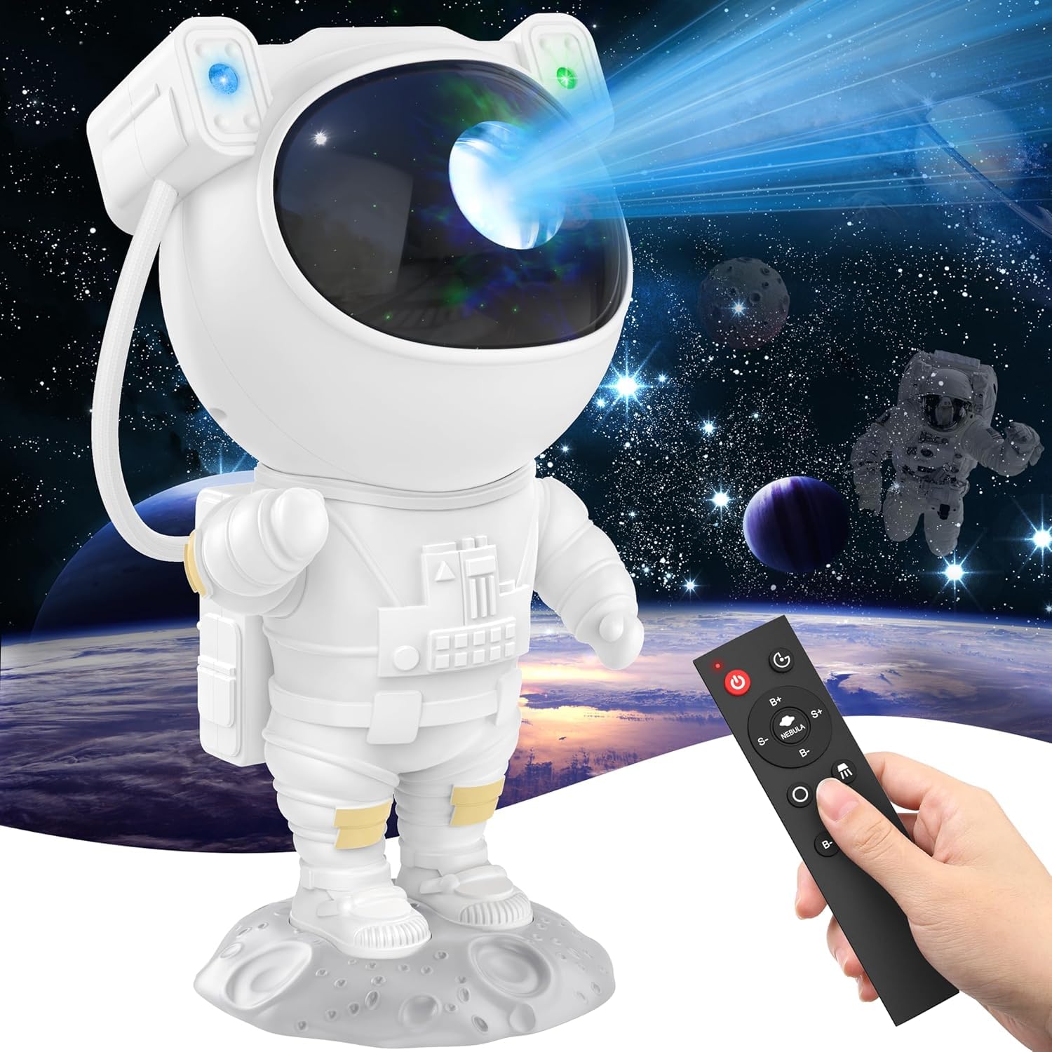 Astronaut Projector Lamp Galaxy LED Night Light Cartoon Spaceman Table Lamp