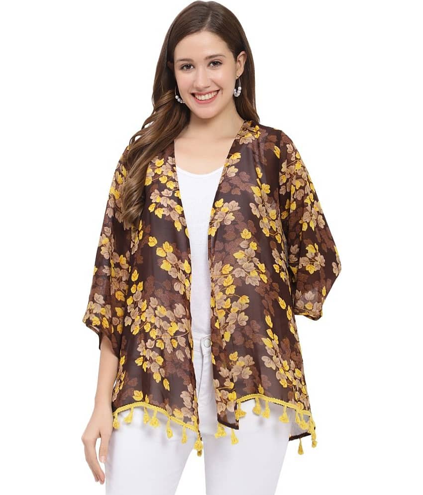 GALWIZ Georgette Shrugs - Yellow Single