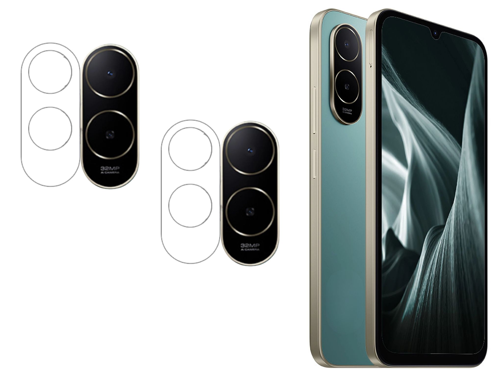 ISAAK Back Camera Lens Protector compatible for POCO C85x 5G (Pack of 2)