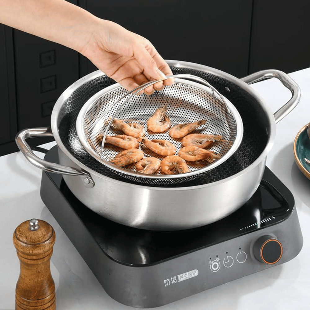 All In One Stainless Steel Steamer Basket