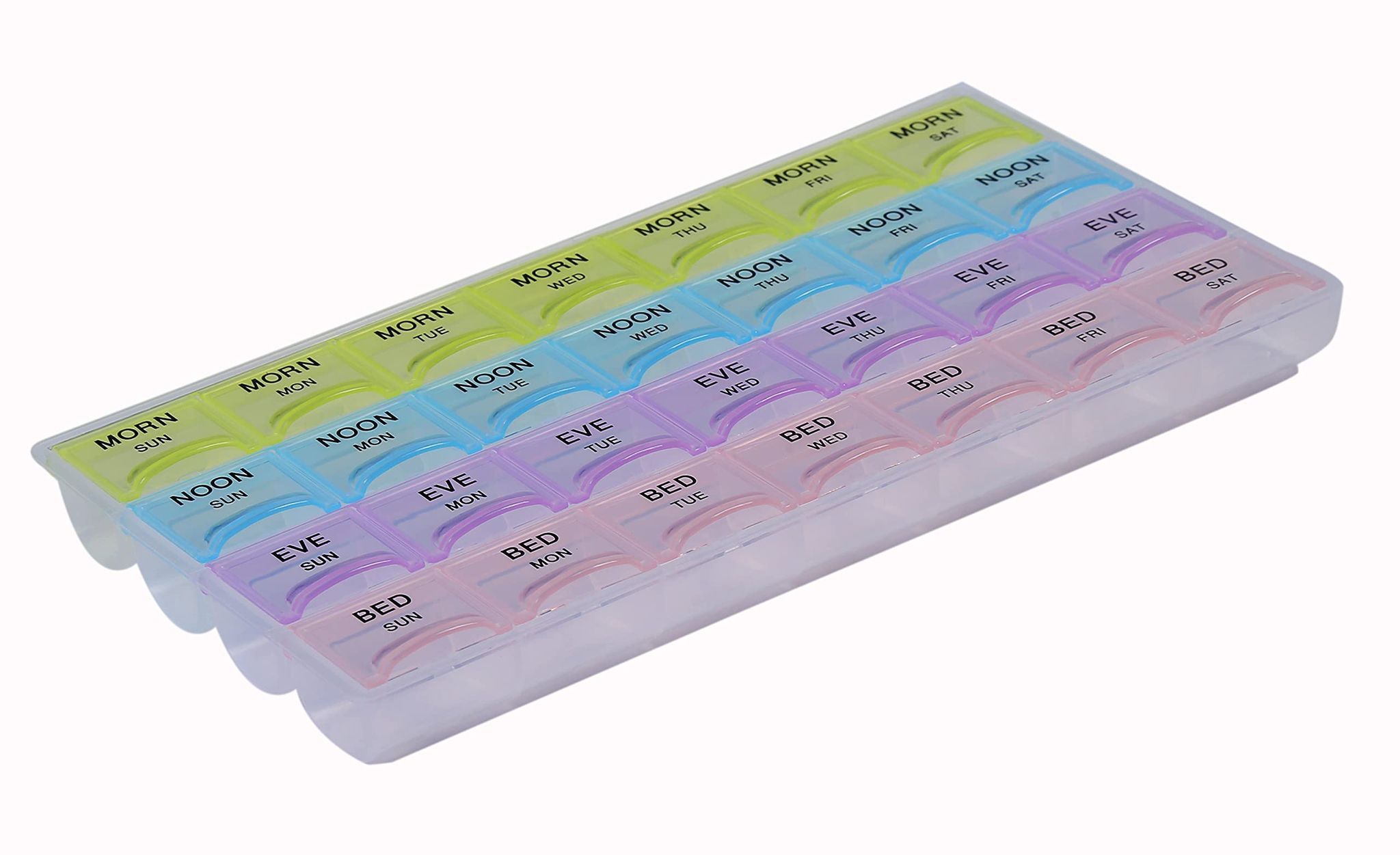 EZYFIT 7 Days 4 Weeks for Pill Storage Medicine Box Organizer - 4 Line