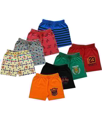 MIST N FOGG Pack of 8 Baby Girls 100% Cotton Shorts ( Multi )