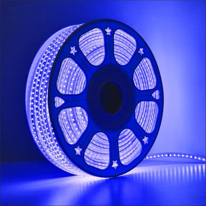 SPARKWORLD LED Rope Light Blue | Waterproof Flexible Strip for Decoration, Outdoor, Balcony, Garden, Festival Lighting | Size: 25 M SPARKWORLD LED Rope Light Blue | Waterproof Flexible Strip for Decoration, Outdoor, Balcony, Garden, Festival Lighting | Size: 25 M