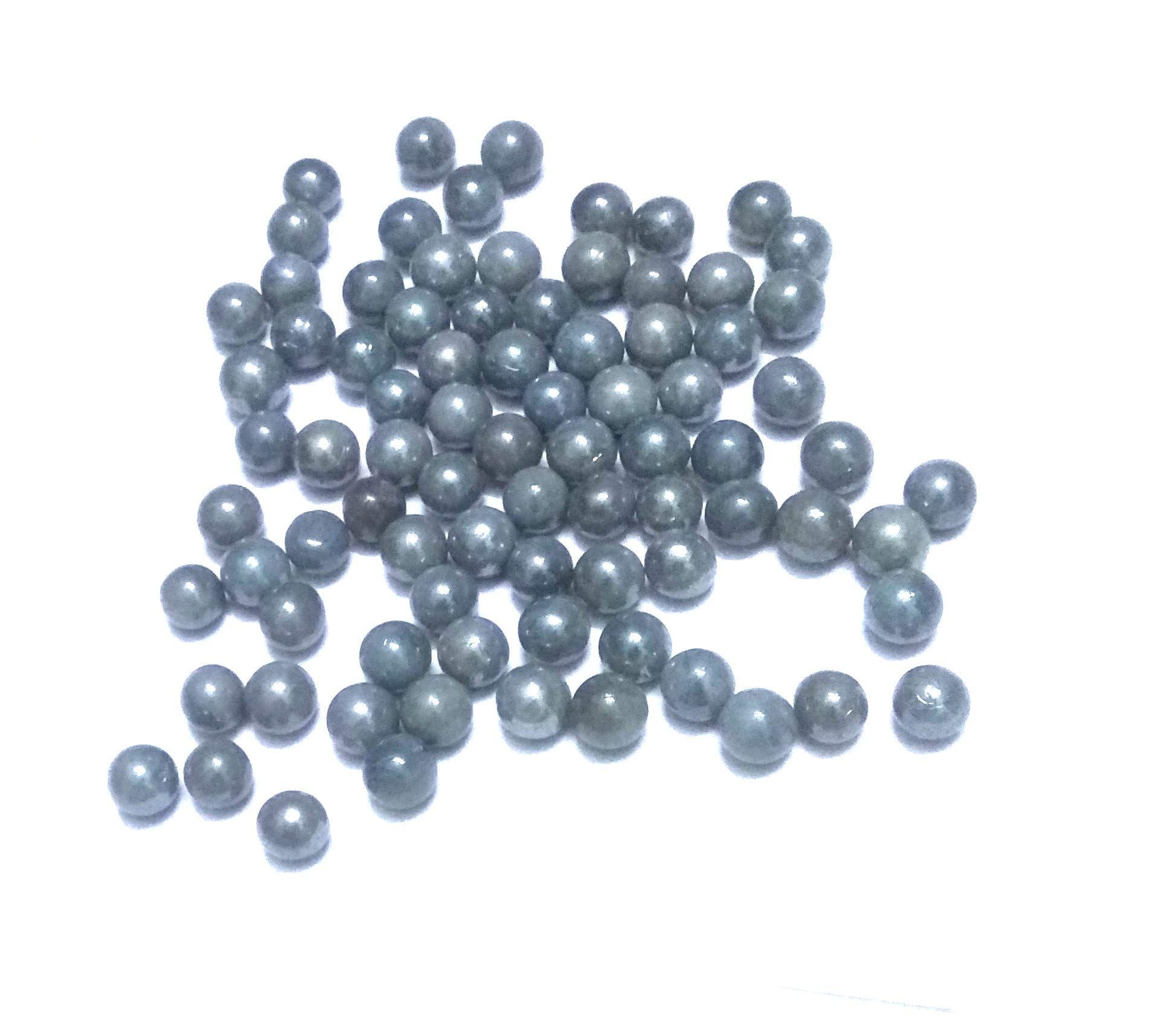 Nawani 100 Pcs of Mini Size Glass Marbles with Shooter Unique Collection. Size - 1.3mm