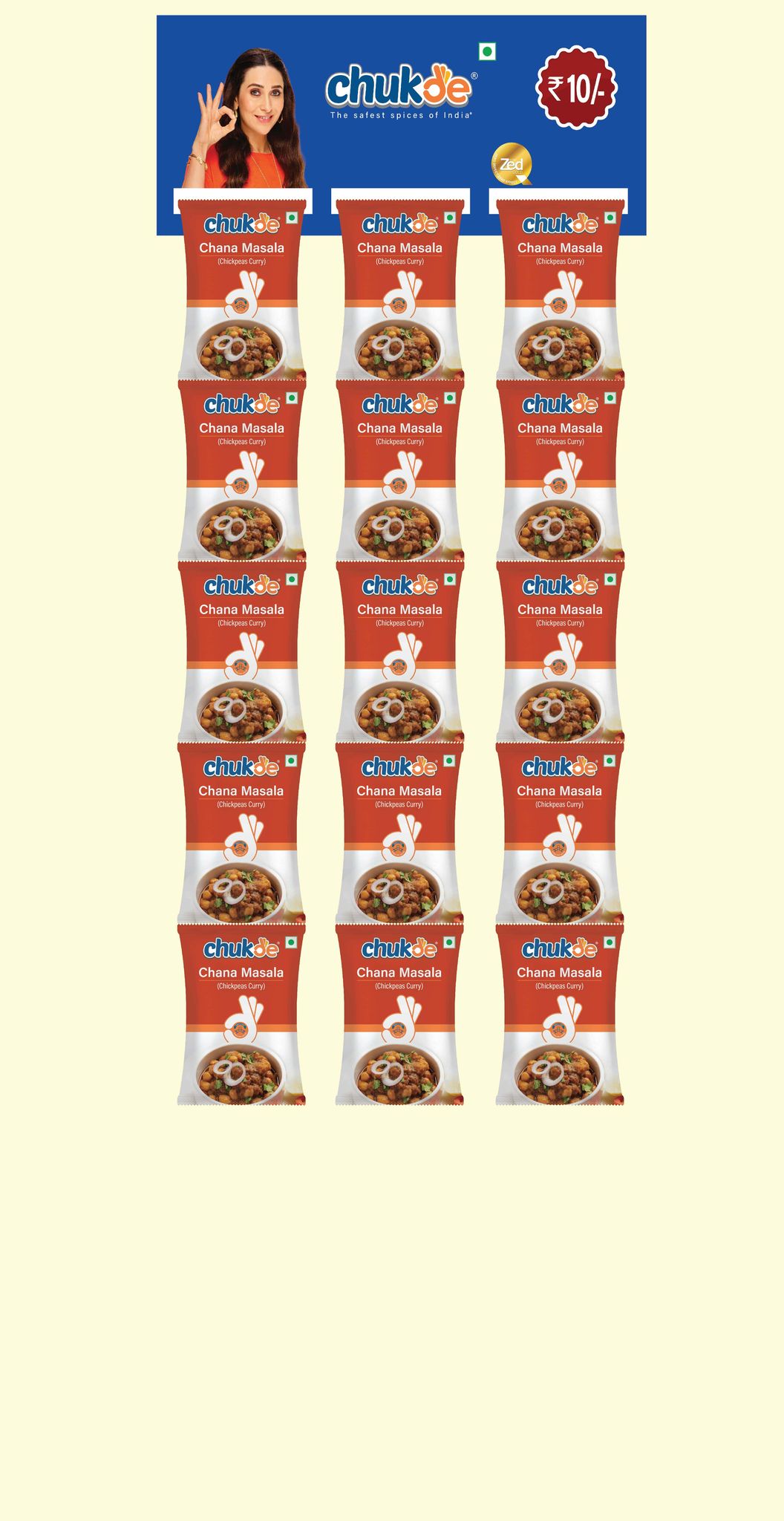 Chukde Chhole Masala Powder Hanger Rs 10