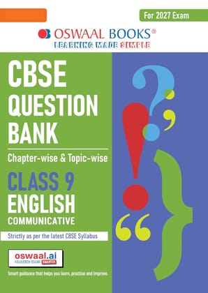 OSWAAL CBSE QUESTION BANK ENGLISH COMMUNICATIVE CLASS 9 FOR 2026 EXAMS -OSQB9ENGCOM