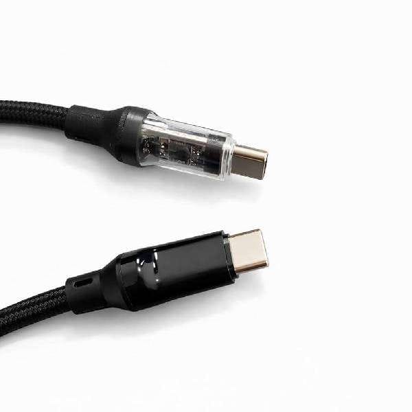 Premium 100W USBC Fast Charging Cable with LED Display Black